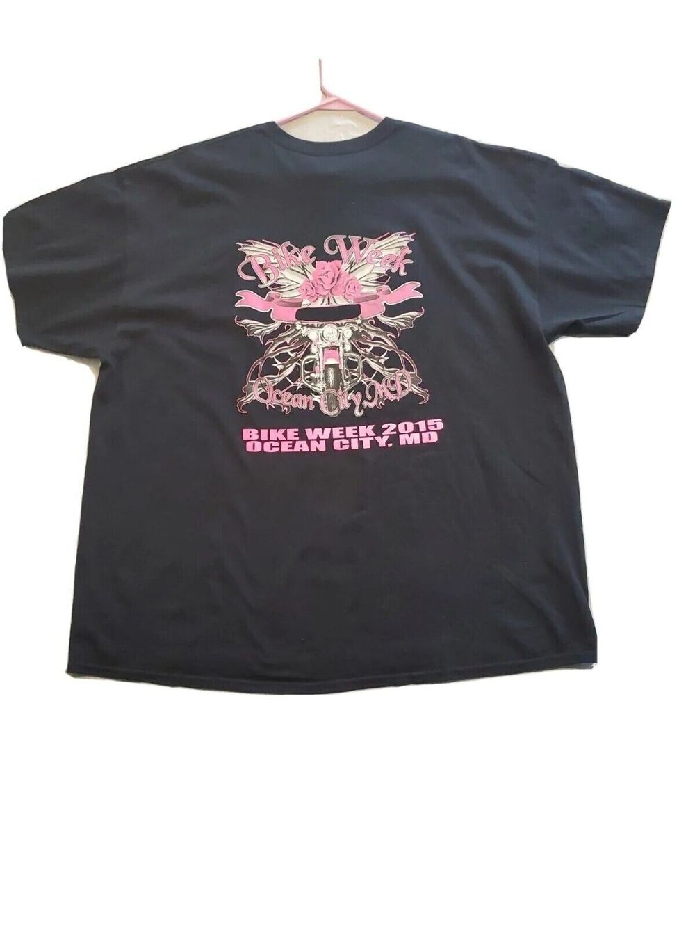 Women's Bike Week T-Shirt Sz 2xl Black OC MD 2015 Biker Apparel Gildan